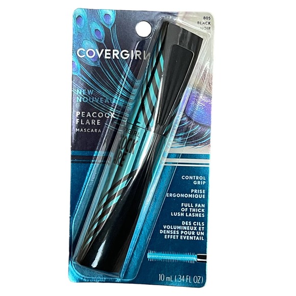(Lot of 3) COVERGIRL Peacock Flare Mascara, 805 Black Noir .34 FL OZ - Picture 1 of 2